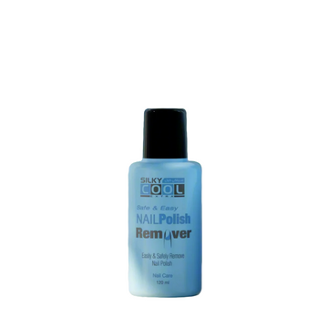 Silky Cool Nail Polish Remover 120ml – Nourishing Formula with Castor Oil for Healthy Nails & Cuticles